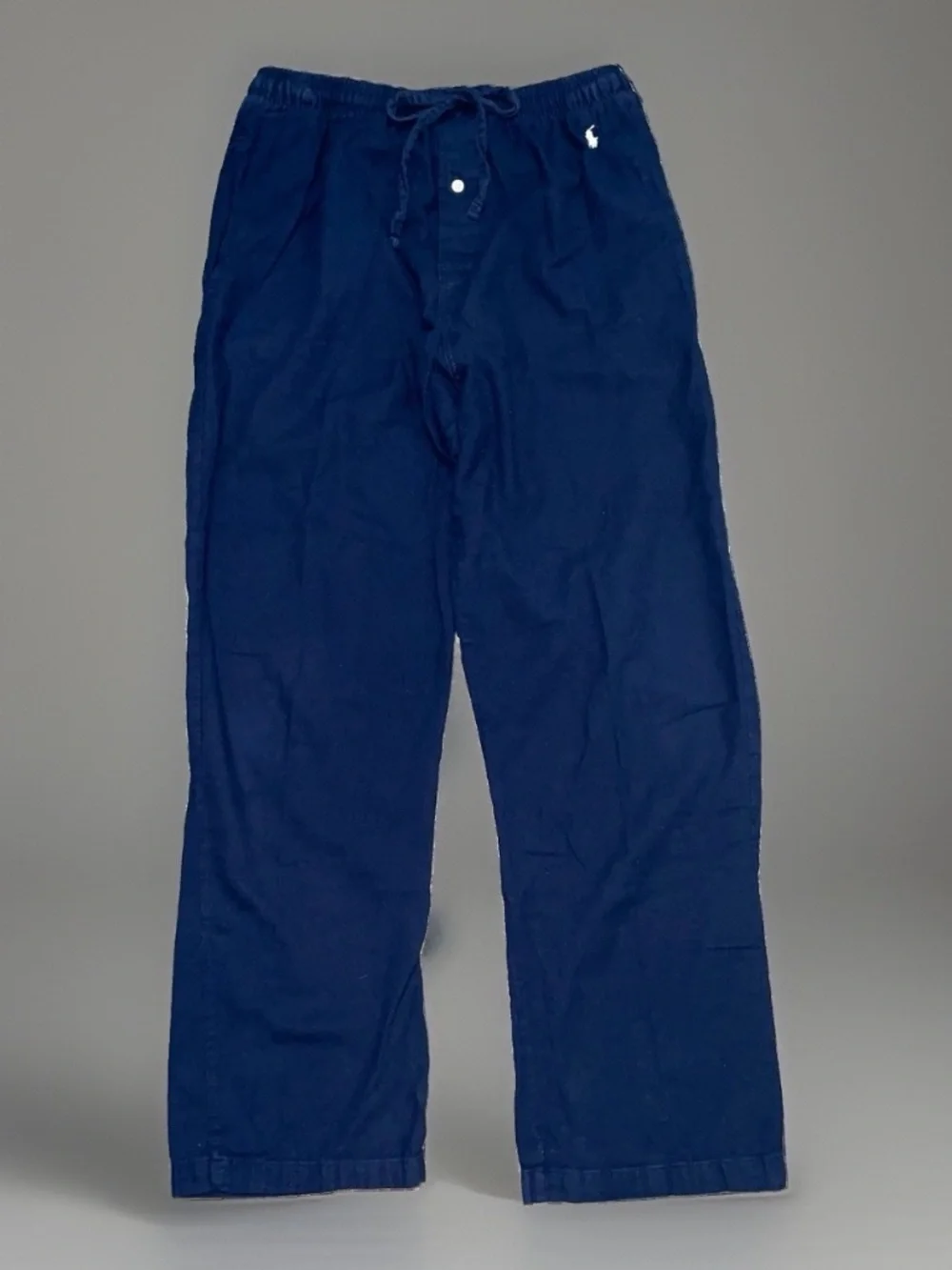 Polo Ralph Lauren Mens Flannel Pajama Pants Medium Cotton Navy Blue